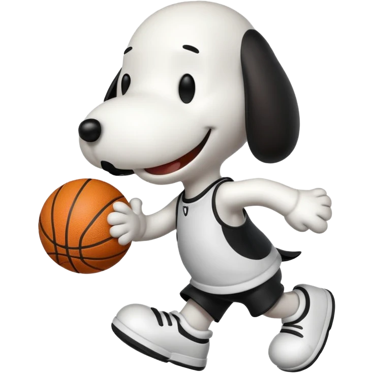 Snoppy jugando basquet  emoji