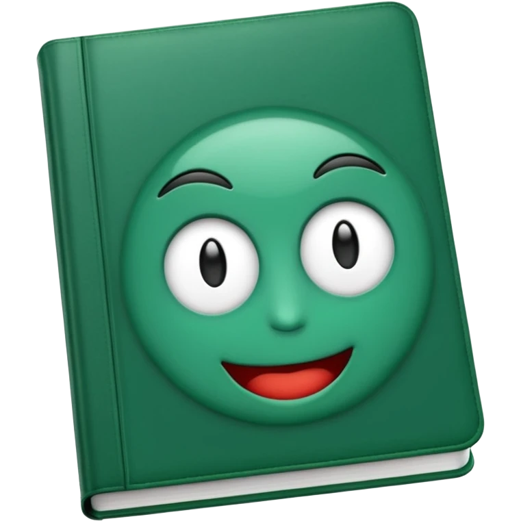 emoji green book without face emoji