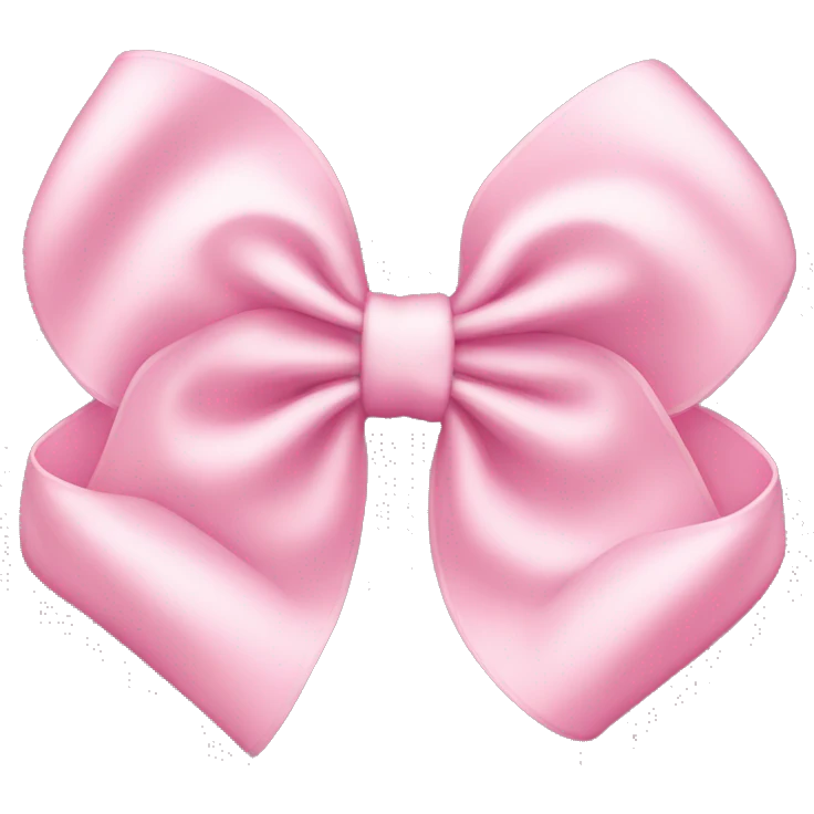 Light pink bow emoji