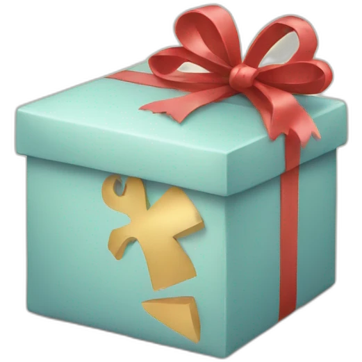 a gift emoji