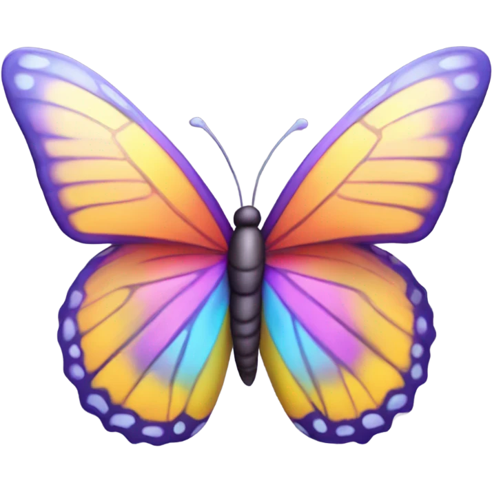 Butterfly flying away emoji