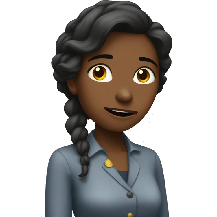 A  women being dramatic and fallout  emoji