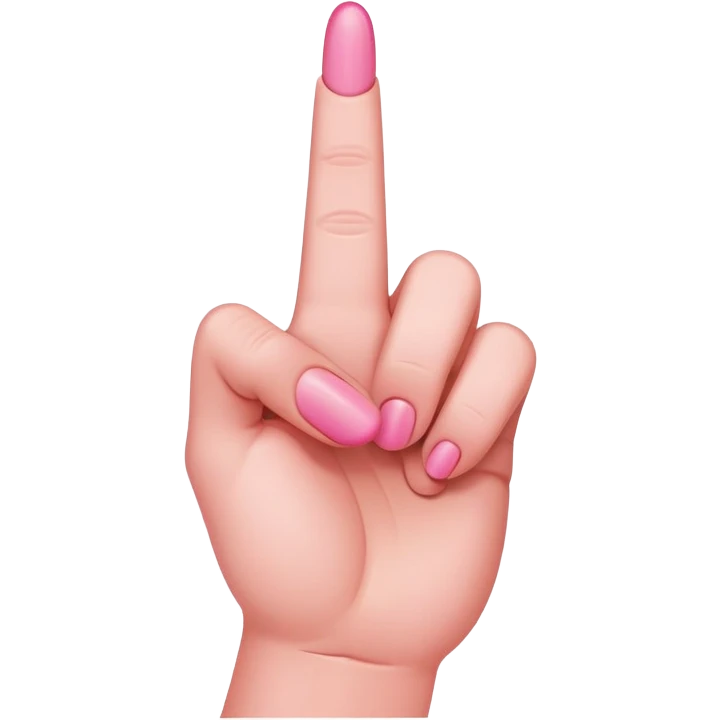 pink middle finger  emoji