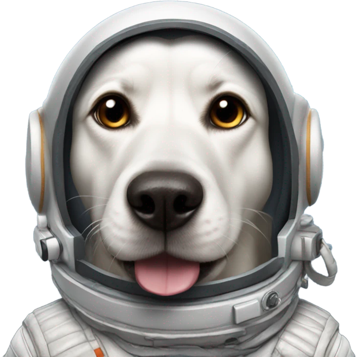 Perro astronauta emoji