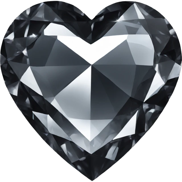Black diamond heart emoji