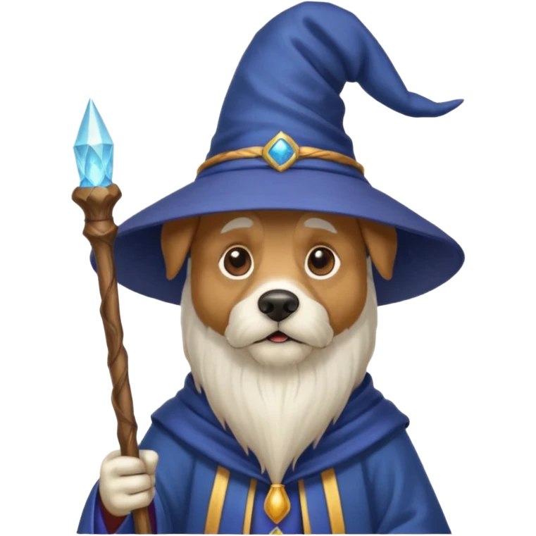Dog wizard emoji