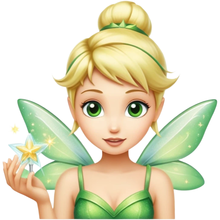 fairy tinkerbell with pixie dust emoji