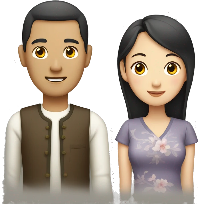 Chinese husband and wife emoji