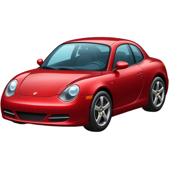 Dark red car emoji