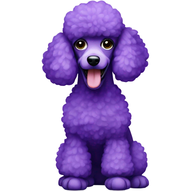 Purple poodle emoji