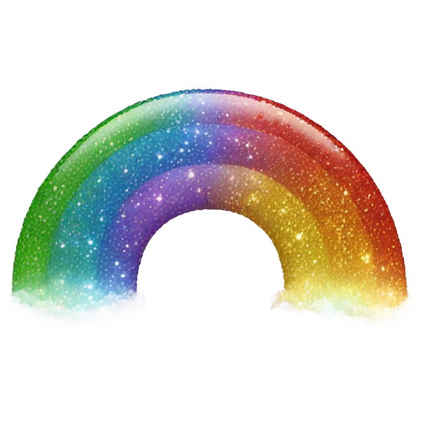 Rainbow sparkles emoji