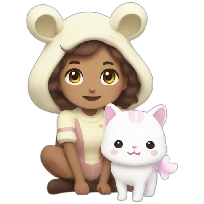 Bee and puppycat emoji