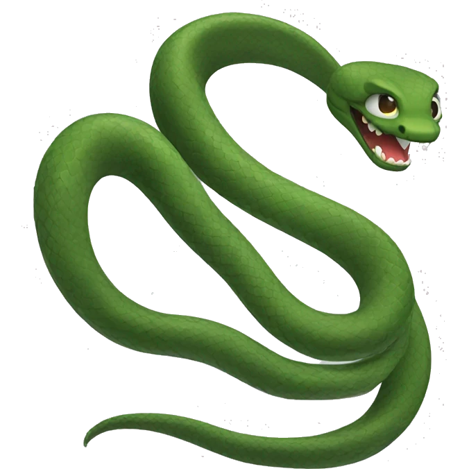 a snake with a knife emoji