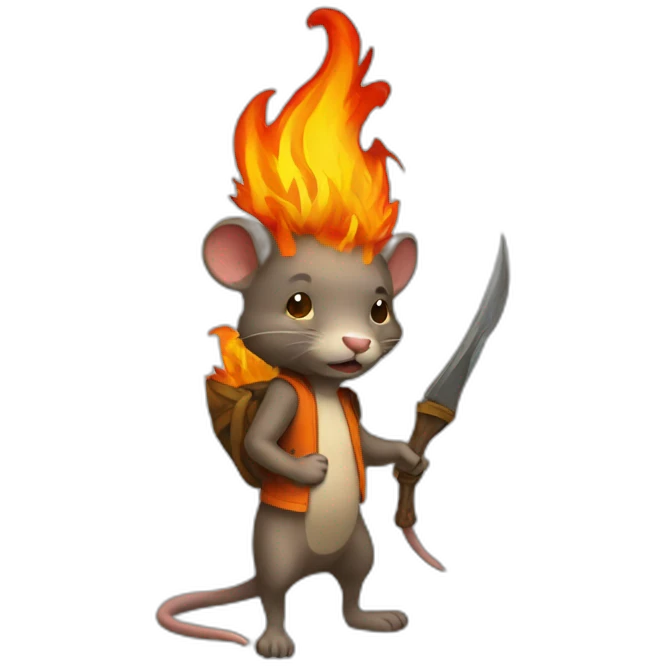 a fire rats emoji