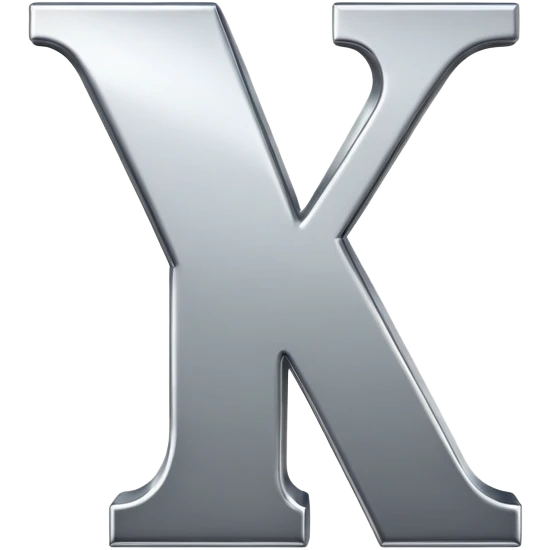letter Y silver emoji