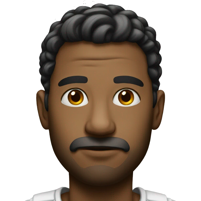 photorealistic serious emoji