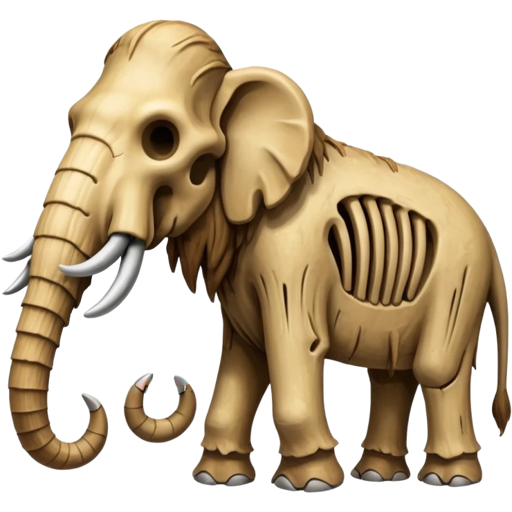 skeleton of a mammoth emoji