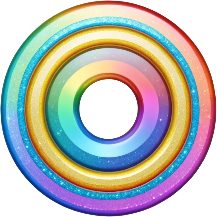 Glitter inner circle emoji