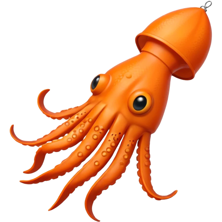 small squid fake bait fishing emoji