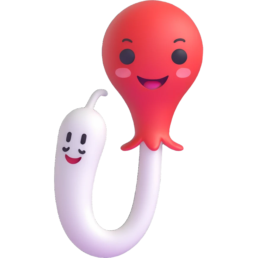 sperm emoji, playful emoji
