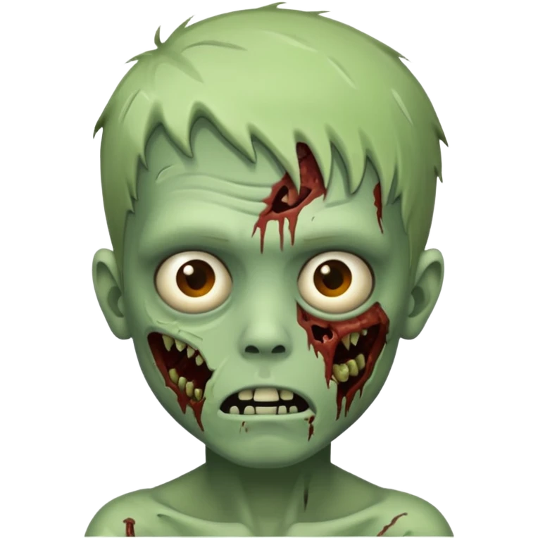 quero um emoji de um menino com pele de zumbi emoji