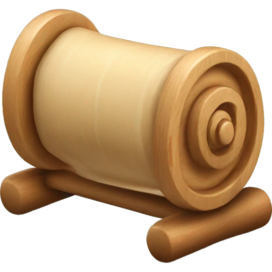 wooden dough roller emoji