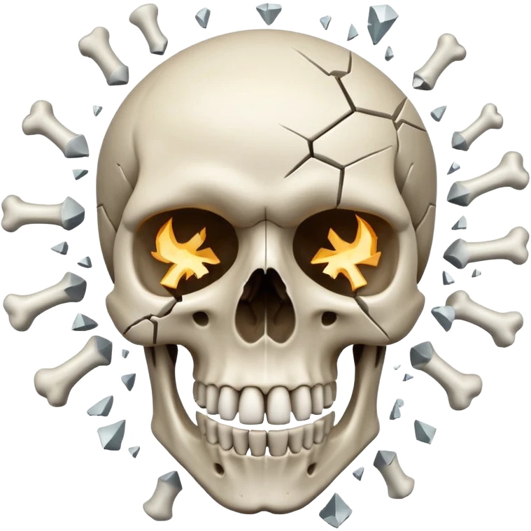 Skull exploding his head emoji