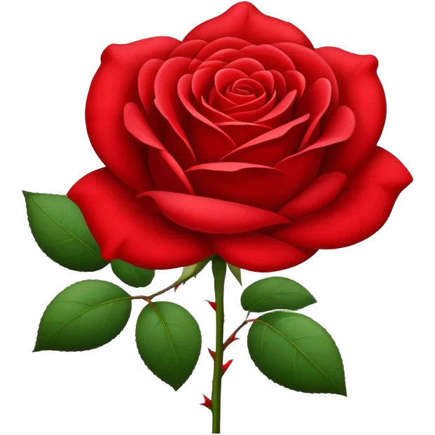 Rose with some petals emoji