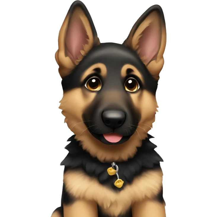 German shepherd puppy emoji