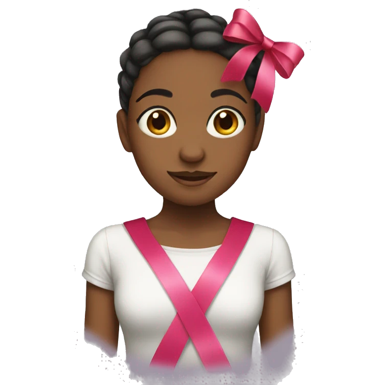 Girl with ribbon  emoji