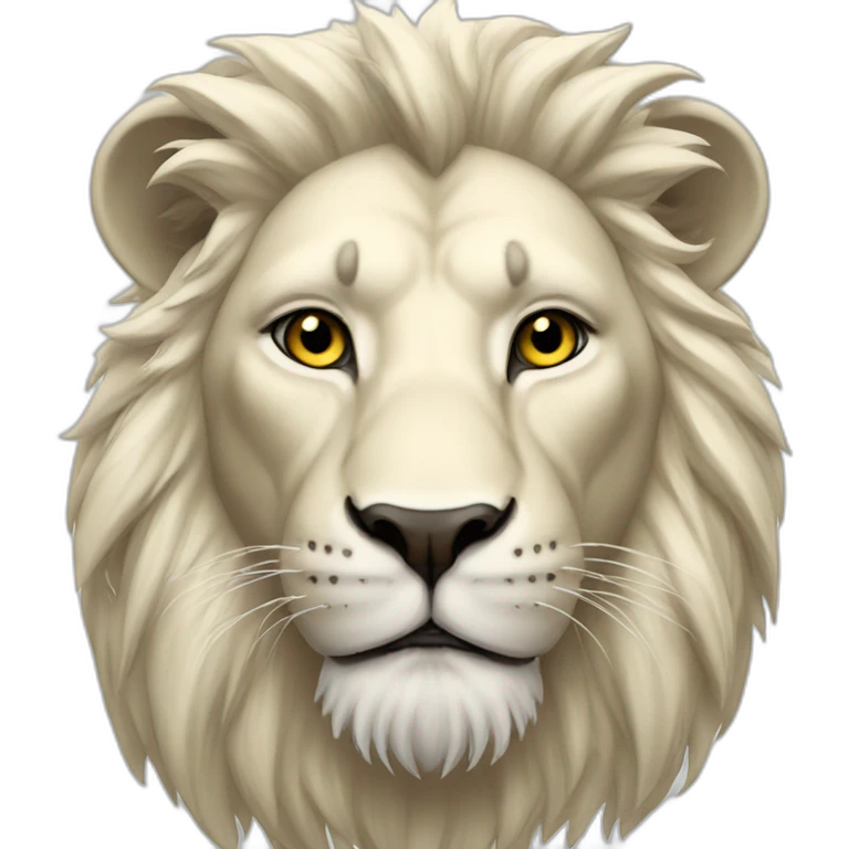 Lion blanc emoji