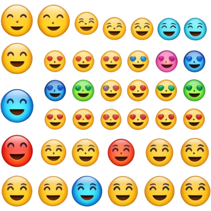emoji pack for mobile social network emoji