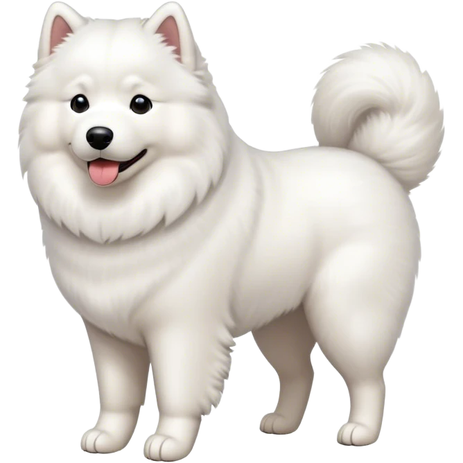  Samoyed on a walk emoji