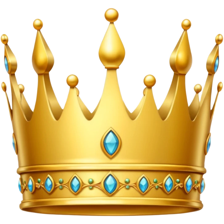 elegant gold crown emoji
