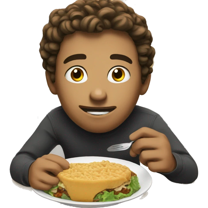 eric eating food emoji