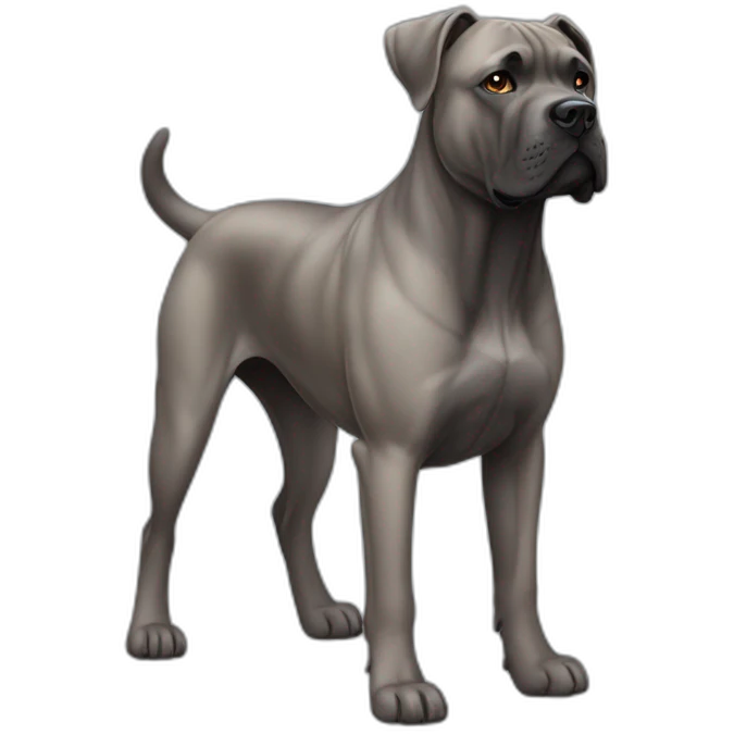 Dog Cane Corso full body emoji