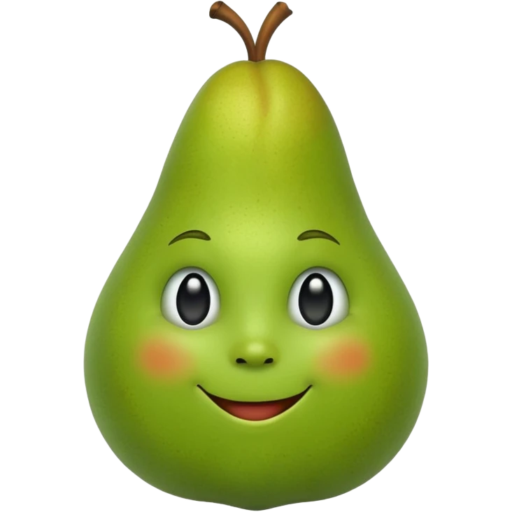 birne mit gesicht emoji