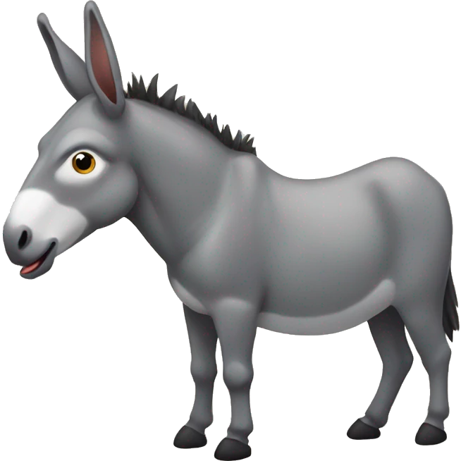 Donkey on a bird emoji