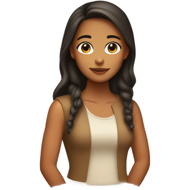 Puerto Rican girl with tan  emoji