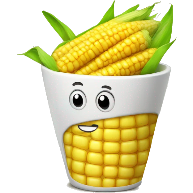 Corn in a cup  emoji