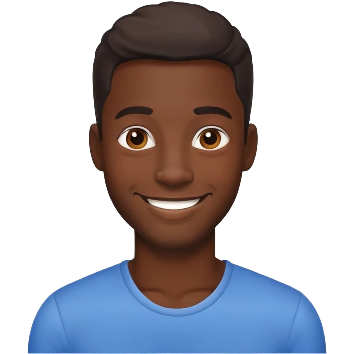Black handsome guy  emoji