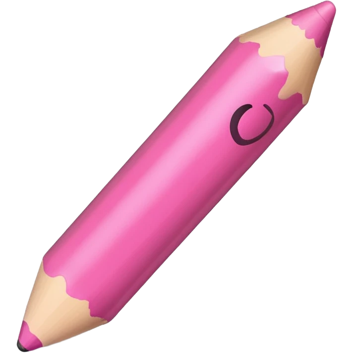 pink crayon emoji