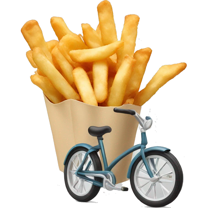Bike fish chips  emoji