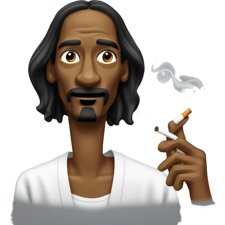 Snoop dogg with cigarette emoji