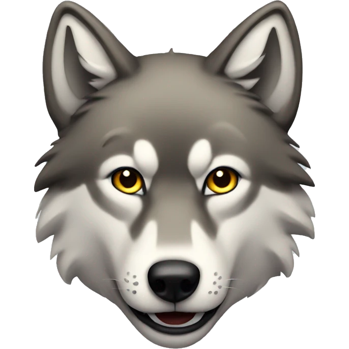 A wolf emoji