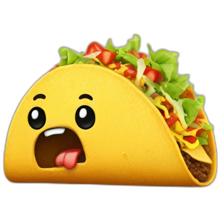 taco pooping emoji
