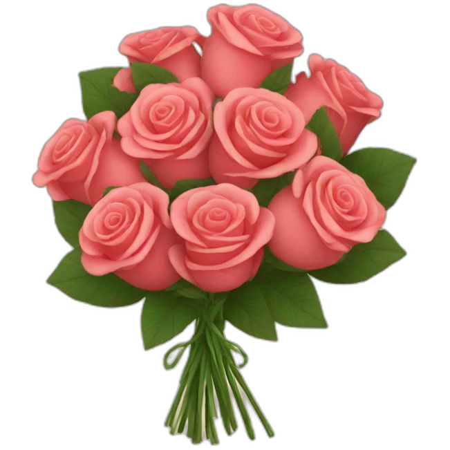 a bouquet of roses emoji