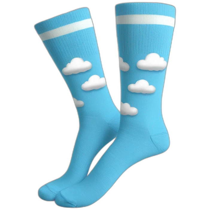 cloud blue socks unfeet emoji