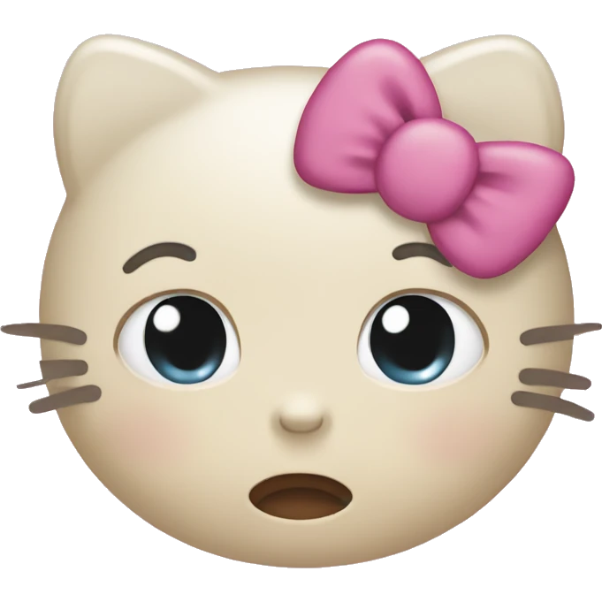 Hello Kitty in tears emoji