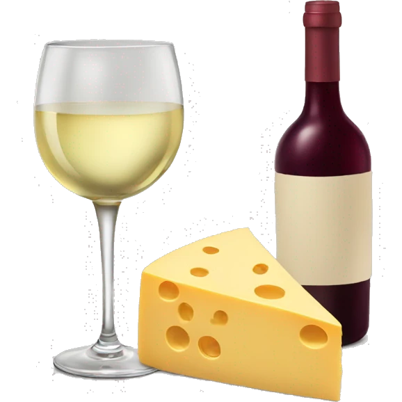 wine and cheese  emoji
